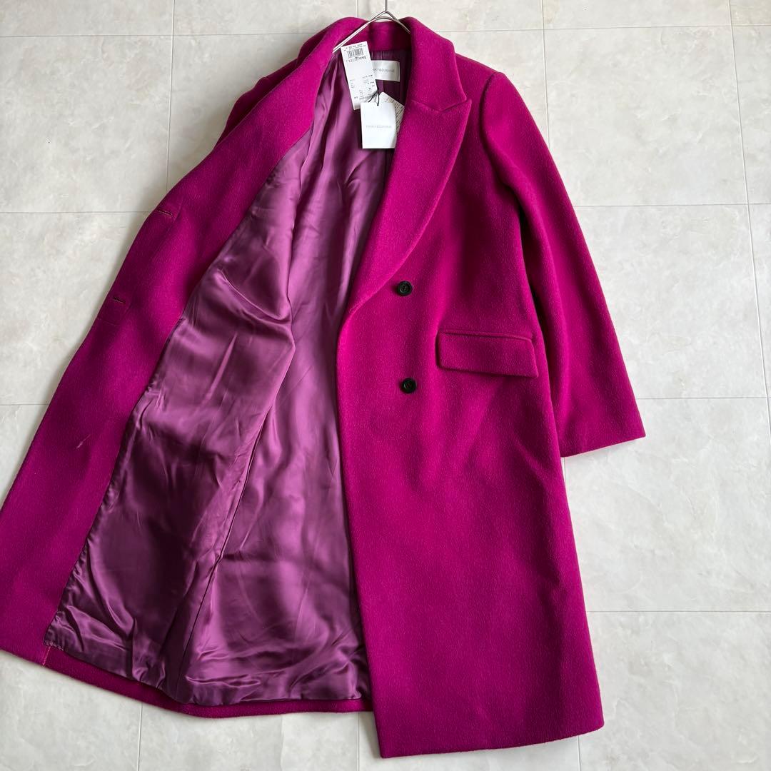 新品タグ付✨PINKY&DIANNE Wビーバーチェスターコート ピンク38