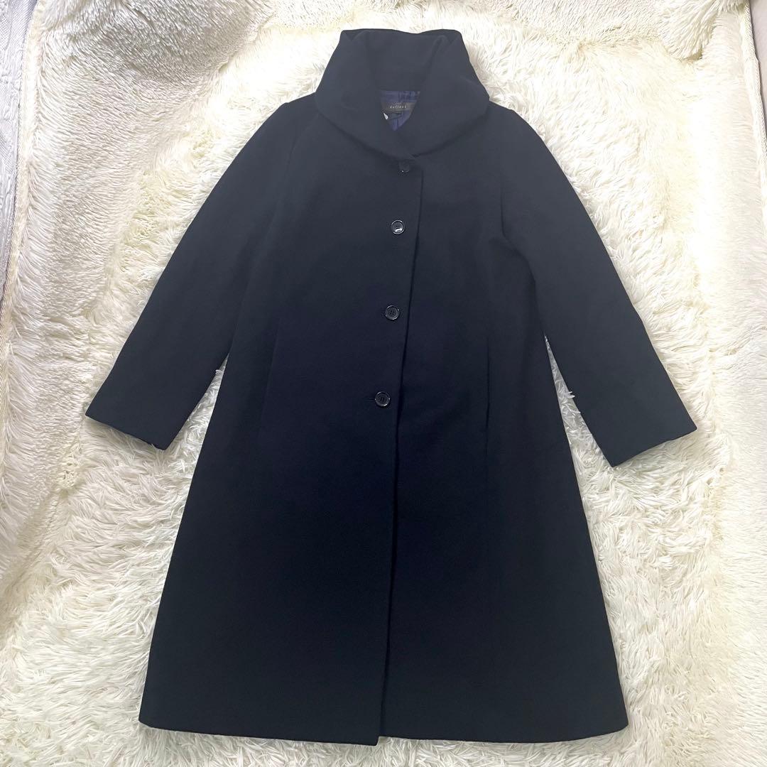 新品*Reflectリフレクト　ニュアンスネックアンゴラ羊毛コート　尾州産日本製