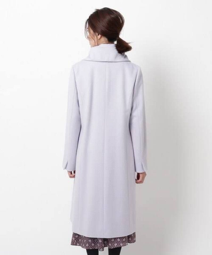 新品*Reflectリフレクト　ニュアンスネックアンゴラ羊毛コート　尾州産日本製