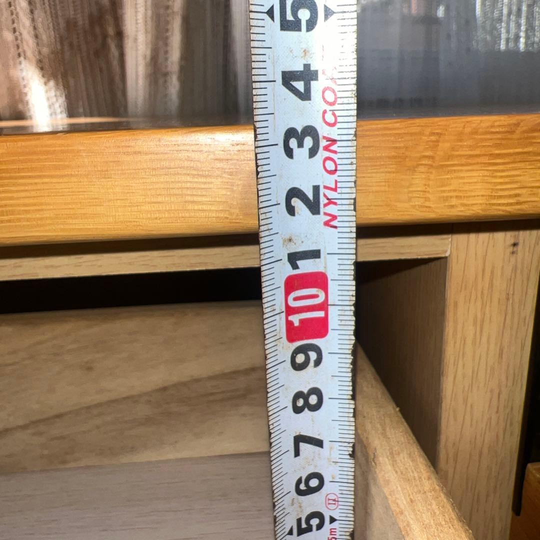 ナチュラルウッド スリムデザインチェスト　サイドボード　リビングボード