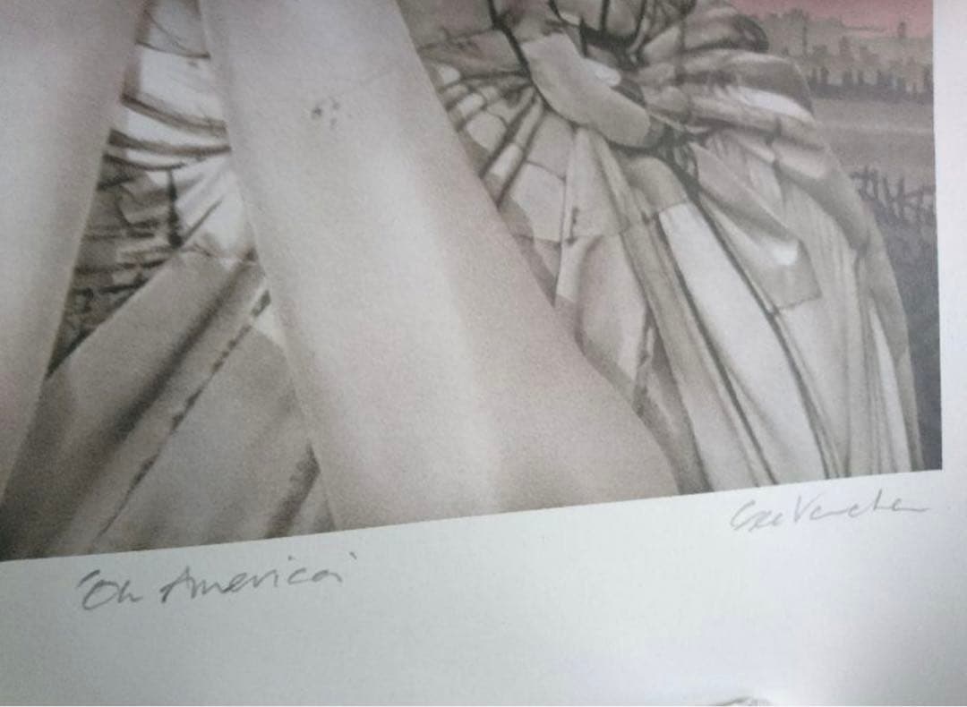 値下げ　Gee Vaucher「OH AMERICA」　額装済み