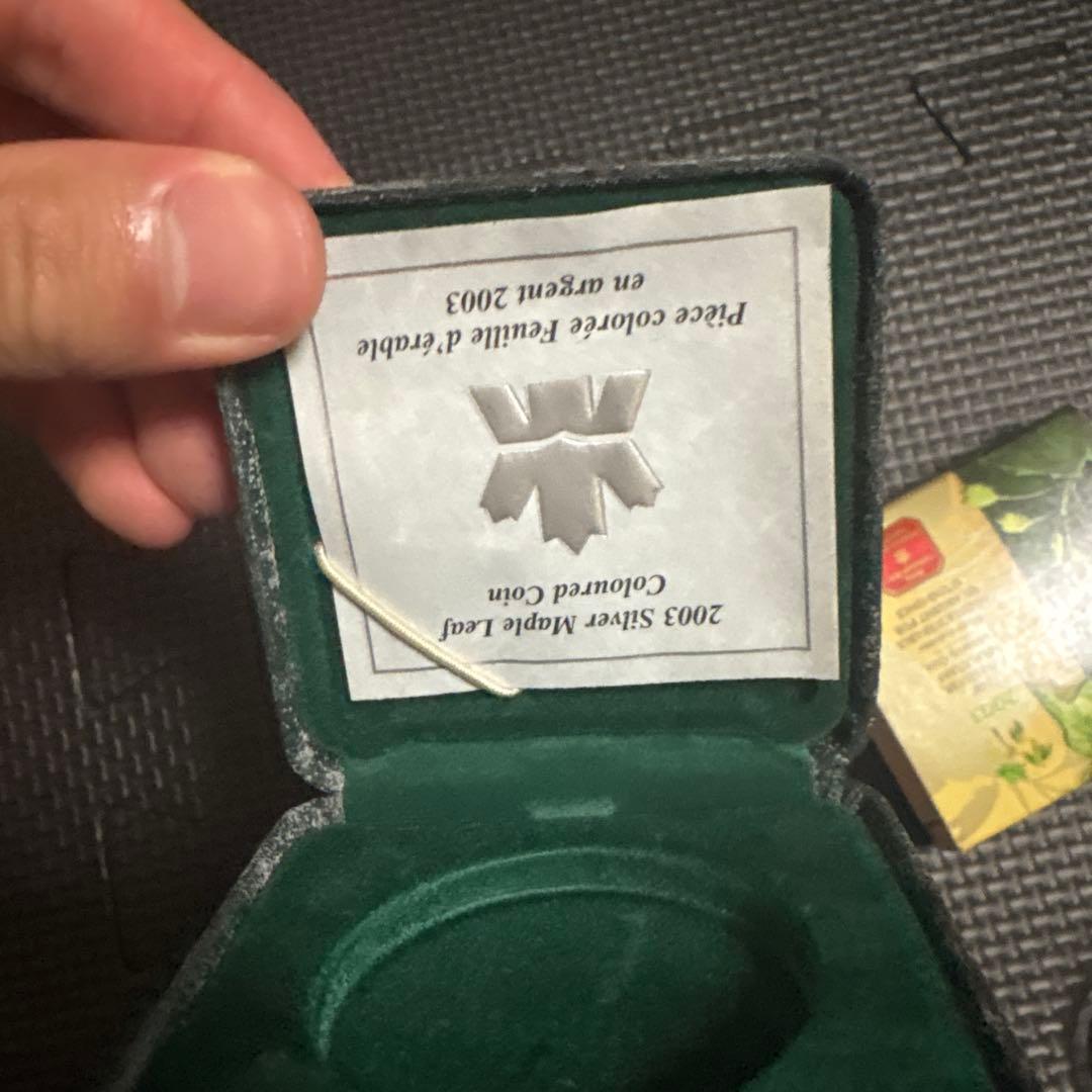 2003年 1オンス カナダ メープルリーフ 銀貨