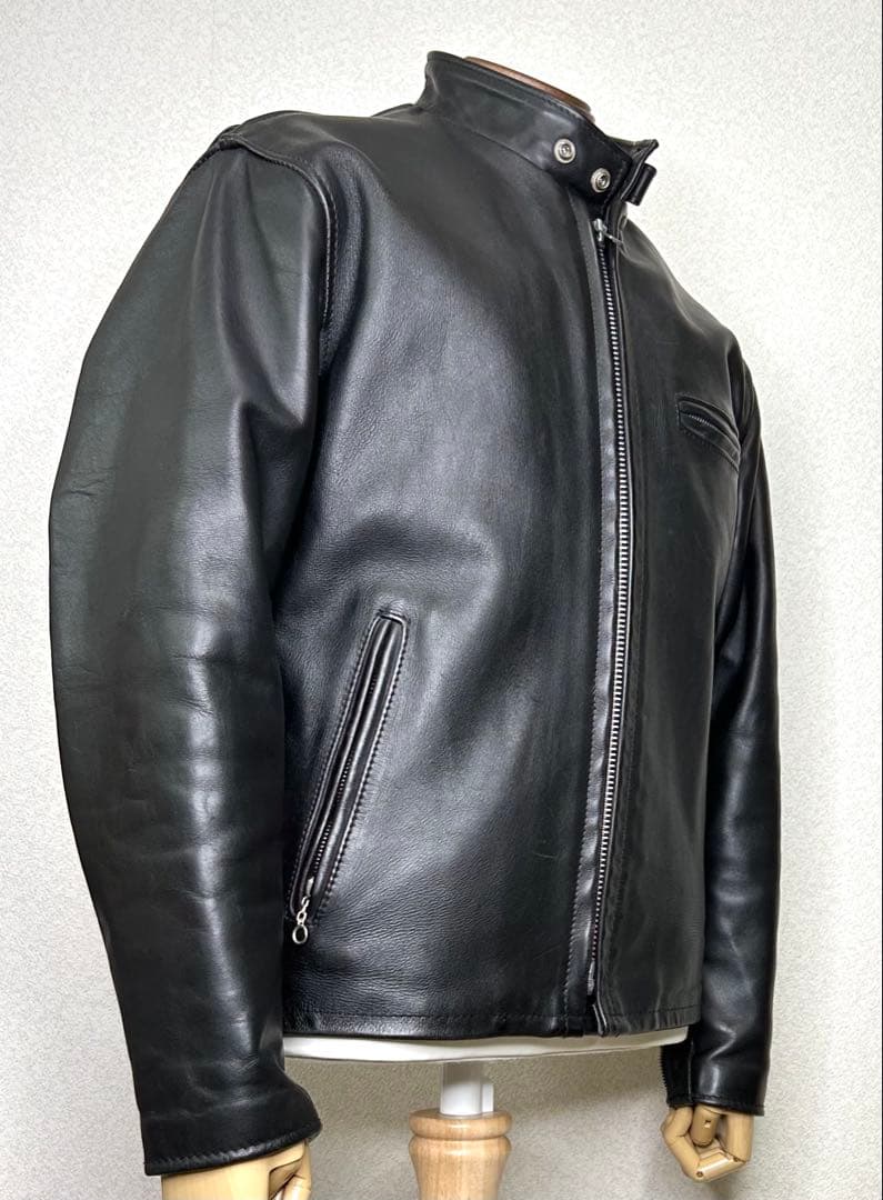 ③schott 641【38】米国製◇革ジャンninjaハーレーgpzショベル