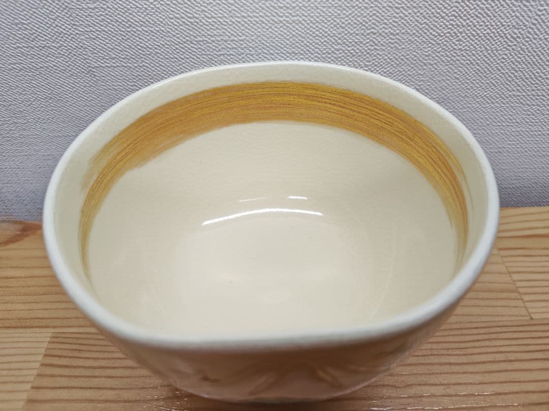 【逢絢亭・新品】茶道具 茶碗 京焼 色絵 富士山の絵 小野山照雲 共箱入り