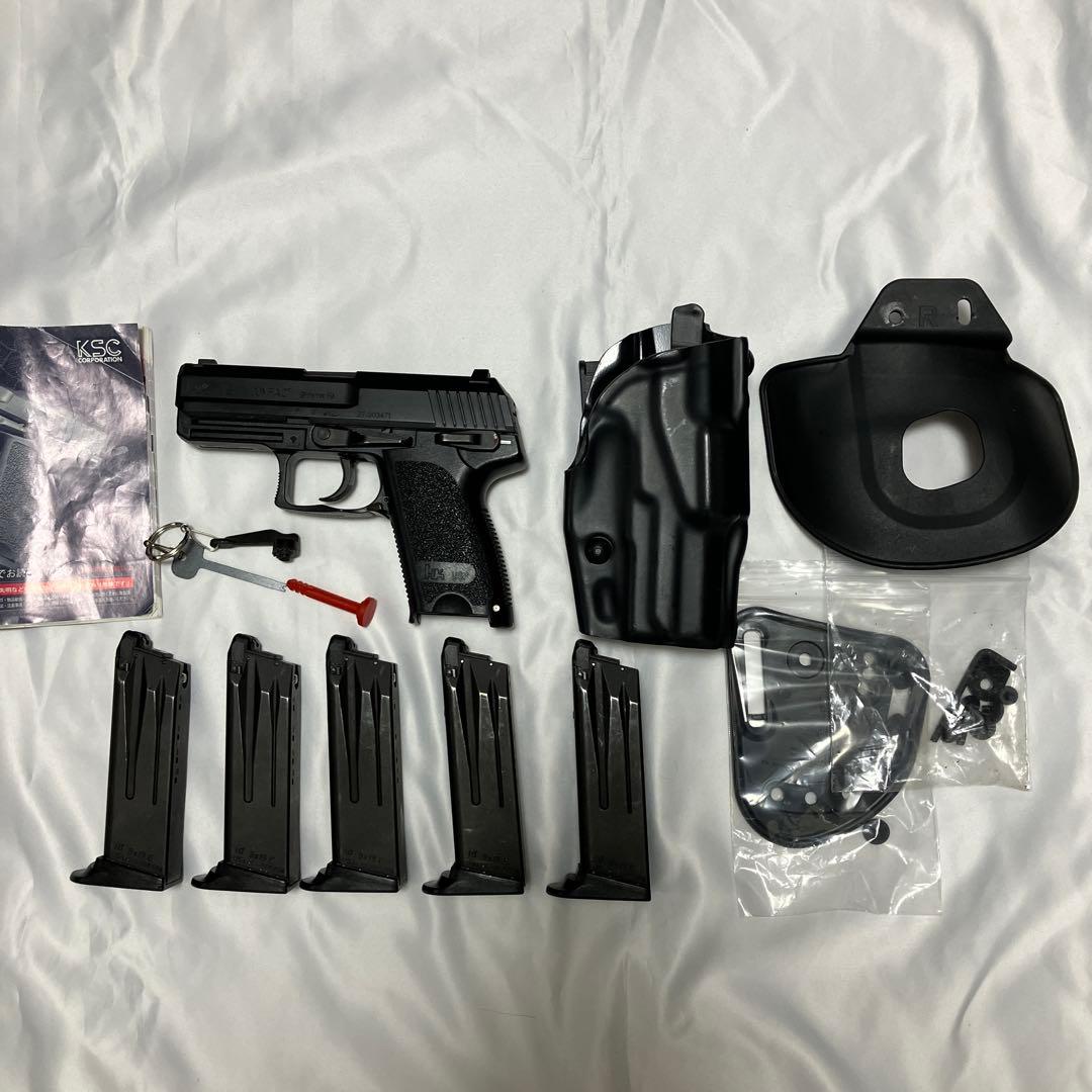 KSC USP Compact マガジン5本、SAFARILANDホルスター付