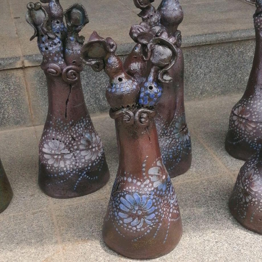 作家物　陶器オブジェ　7つセット