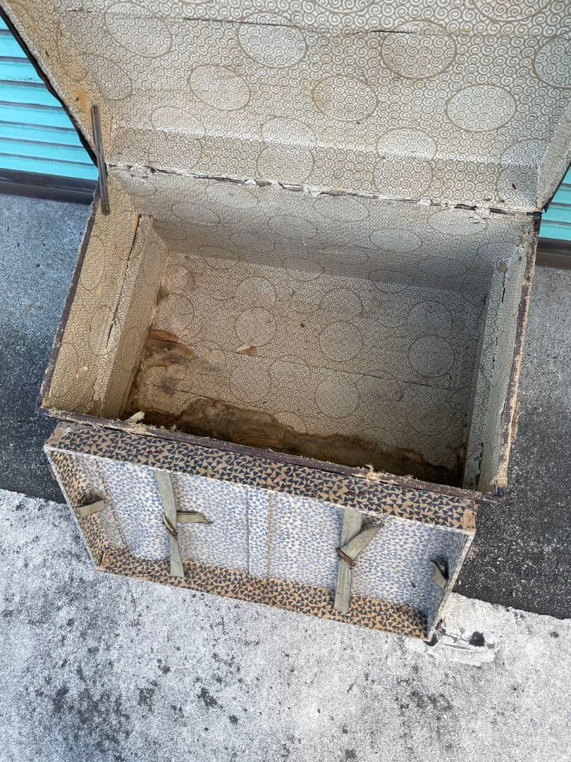 フランスアンティーク トランク テーブル 木箱 収納ボックス 宝箱 ケース