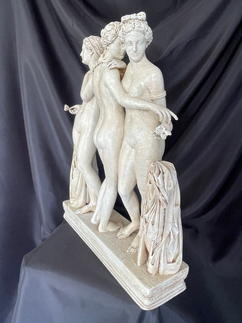 三美神　彫刻。西暦2世紀。高さ47 cm , レプリカ, ローマ神話 ローマ文化