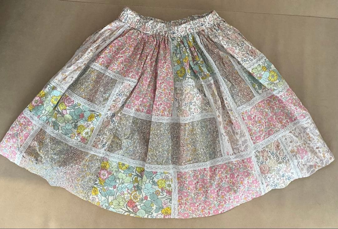 Peets　ボンポワン　リバティー柄　希少　スカート　12歳　超美品