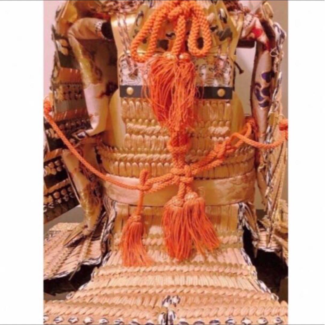 SALE！！アンティーク 上原 玉鳳作 大鎧 正絹 1970年代 鎧飾り 鎧