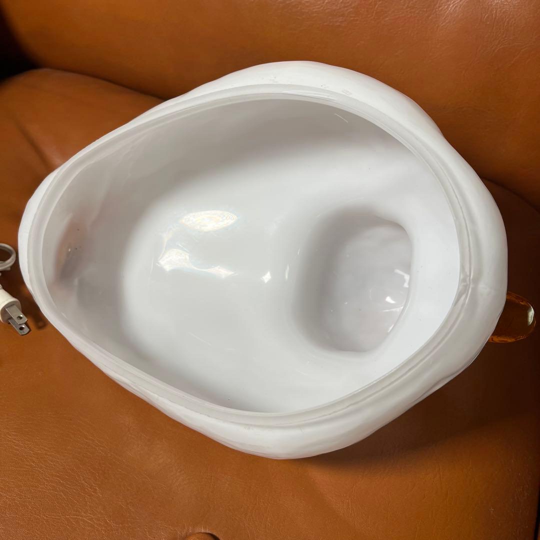 希少　当時物　アヒルスタンドライト 乳白色　ガラス 照明　ランプ