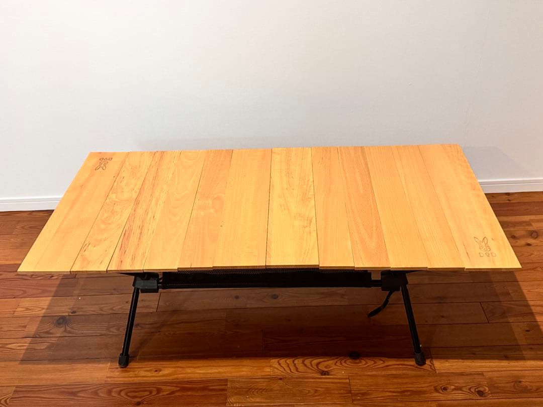 DOD キャナリーテーブル L 折りたたみテーブル アウトドア 高さ調整可能