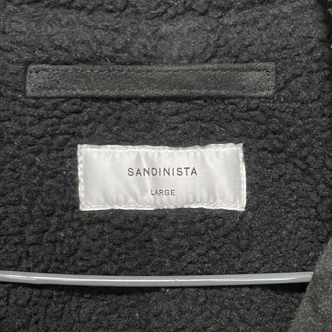 美品 SANDINISTA ライダースジャケット 本革 スエード バックスキン