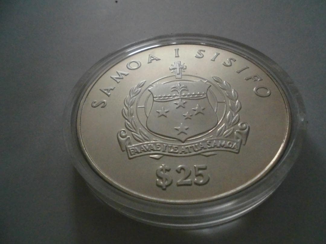 サモア コントキ号 銀貨 1986年 $25　5トロイオンス