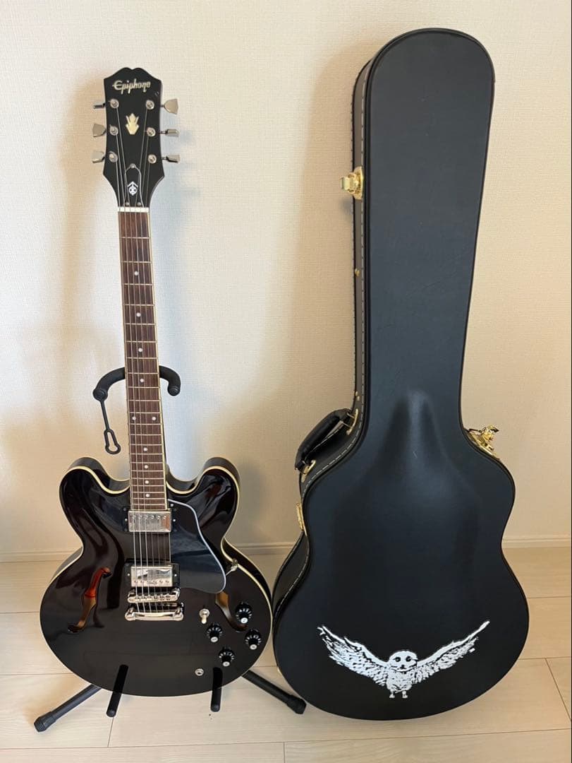 Epiphone Jim James ES-335 ブラウン ハードケース付き