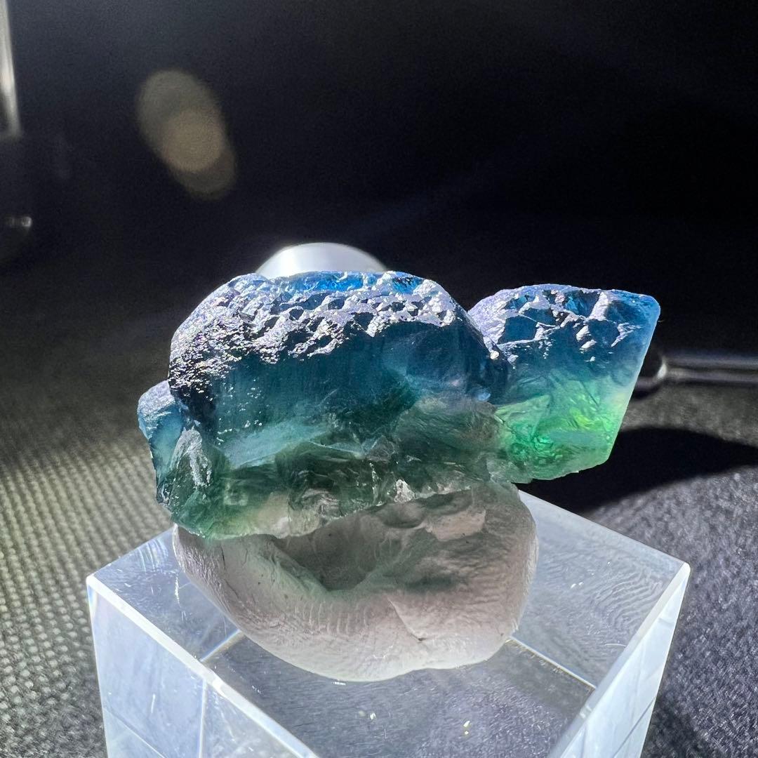 内モンゴル　「青色」「納戸色」「若竹色」グラデーションフローライト