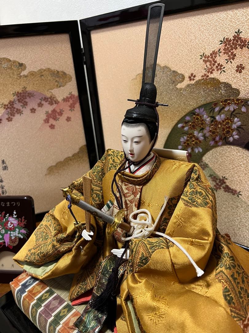【USED】雛人形 京友禅全彩【金彩京の舞】