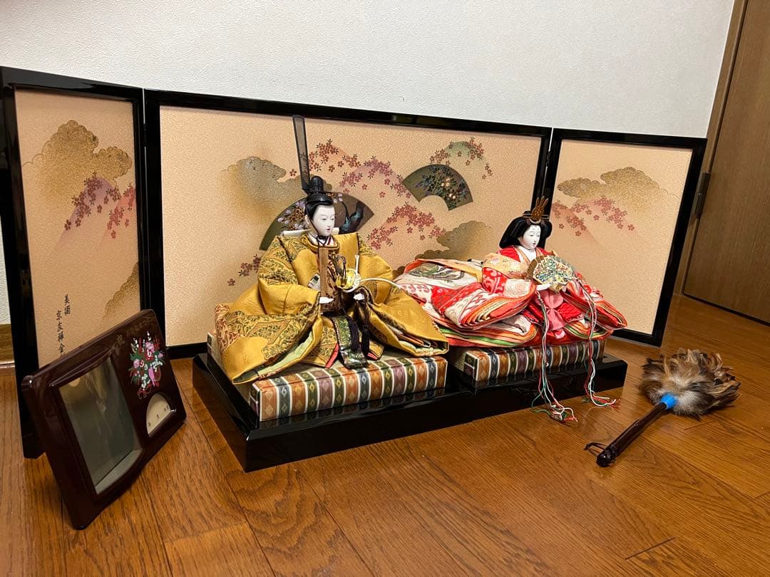 【USED】雛人形 京友禅全彩【金彩京の舞】