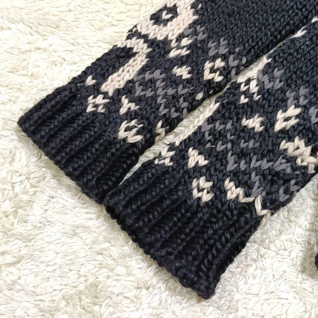 2030 美品 VANSON カウチン ジップアップニットセーター M