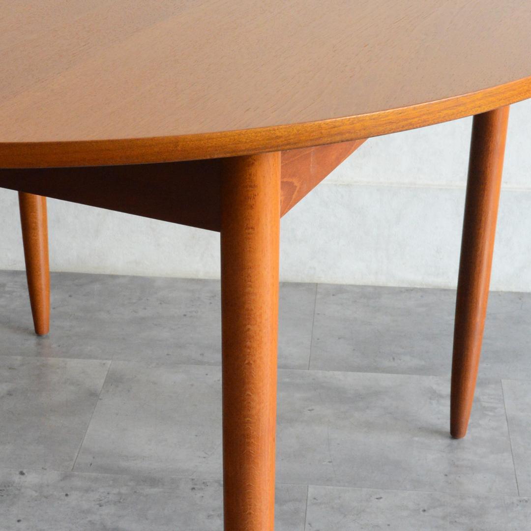 イギリスヴィンテージ エクステンション ラウンド ダイニングテーブル 拡張式円形