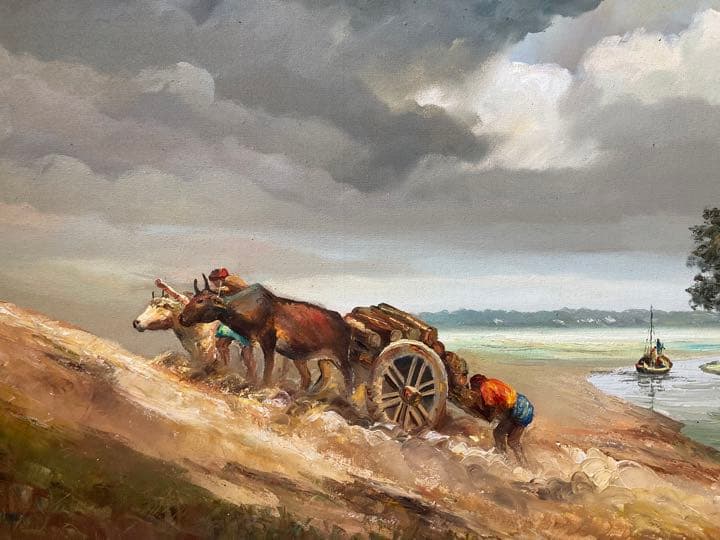 絵画　バングラデシュ　油絵　アート