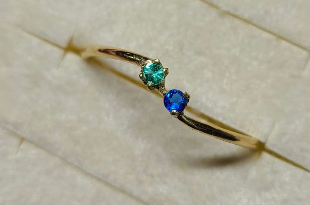 じゅんさくら★アウイナイト&パライバトルマリン、ラズライト★リングオーダー