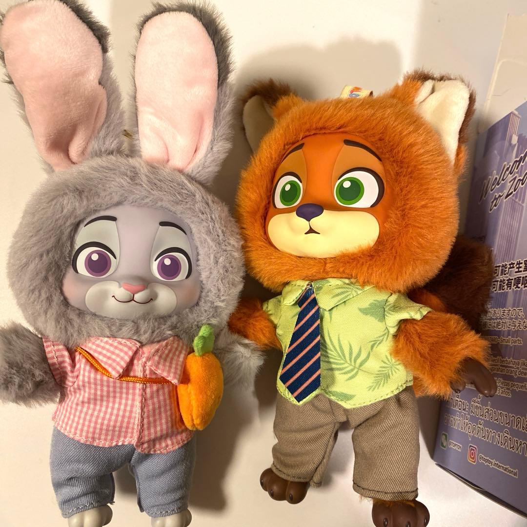 トップトイ　TOPTOY ズートピア　ぬいぐるみキーホルダー　ジュディ　ニック