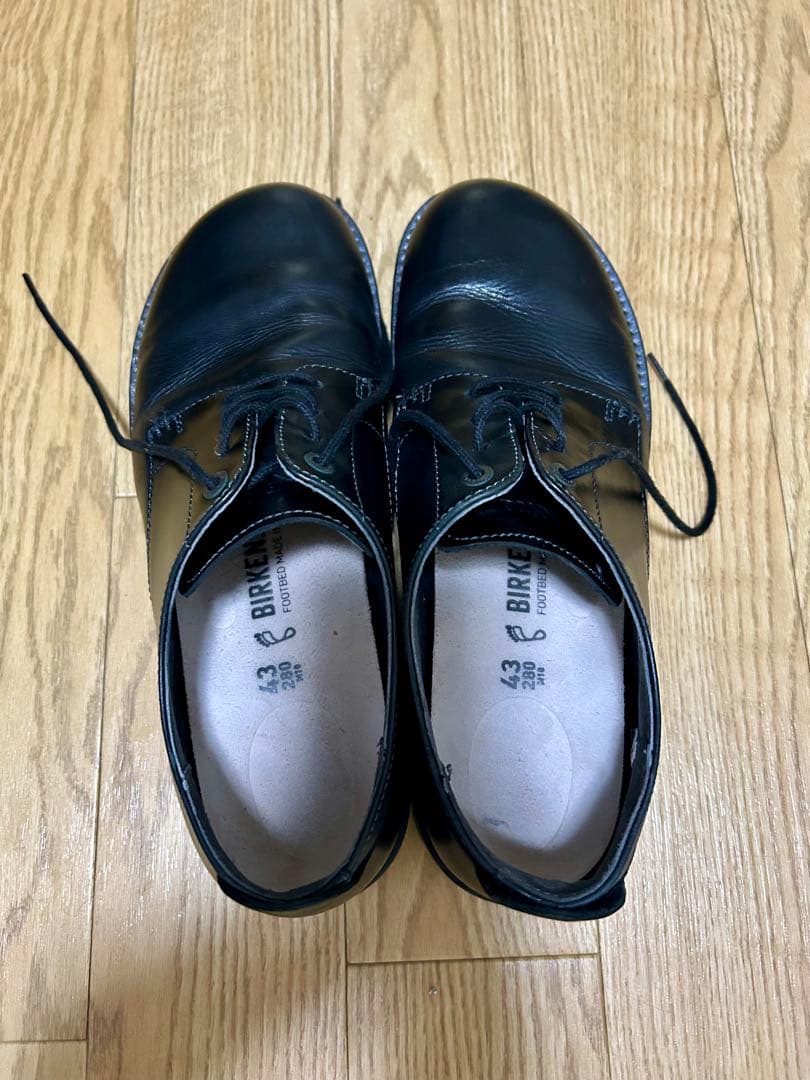 BIRKENSTOCK ブラックドレスシューズ 43 28センチ　箱無し