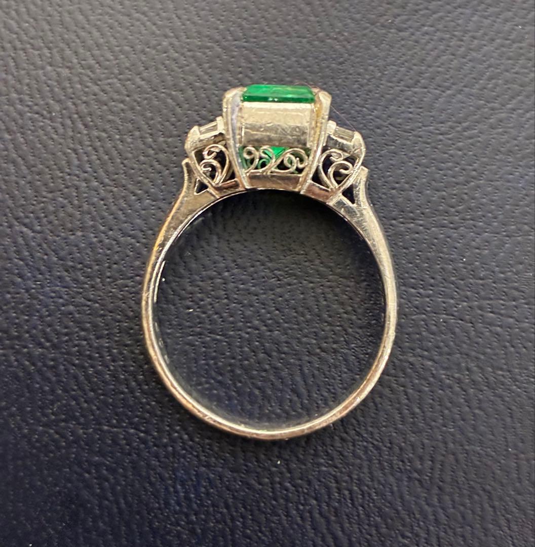 エメラルド2.08ct ダイヤモンドPT900リング