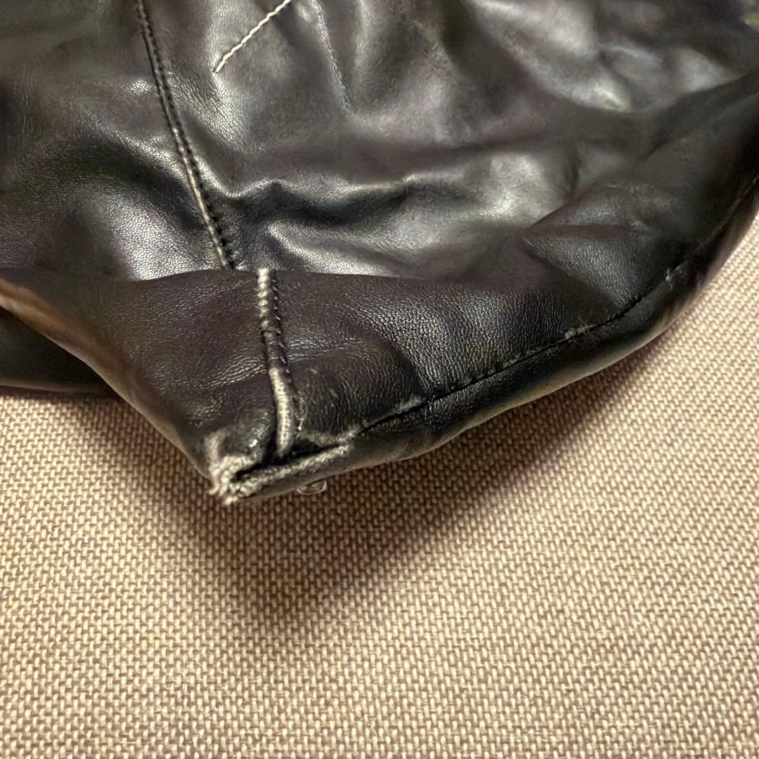 MM6 Maison Margielaブラックレザージャパニーズ