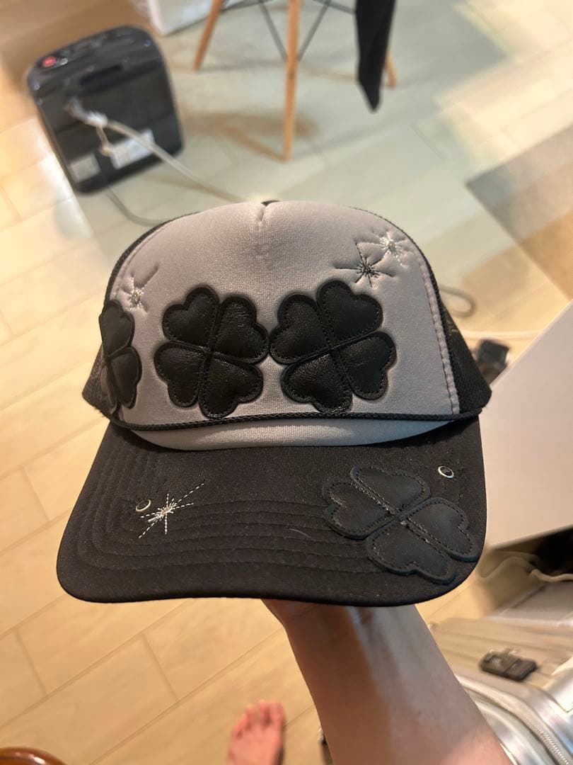Imozonsavingclothing キャップ クローバー刺繍　mikado
