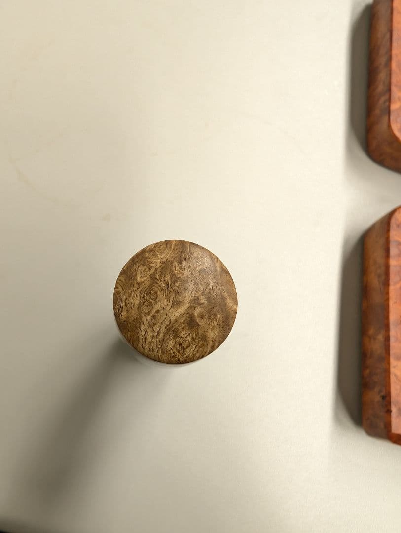 カ*ン様 工房楔　ローズウッド瘤紅白クローズドエンド楔 コンプロット花梨　ペンカ