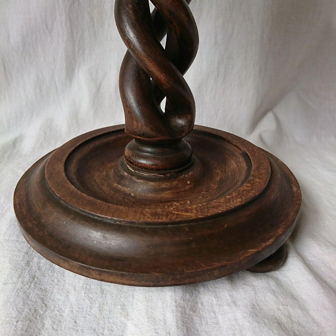 イギリスアンティーク 花台 ツイストレッグ