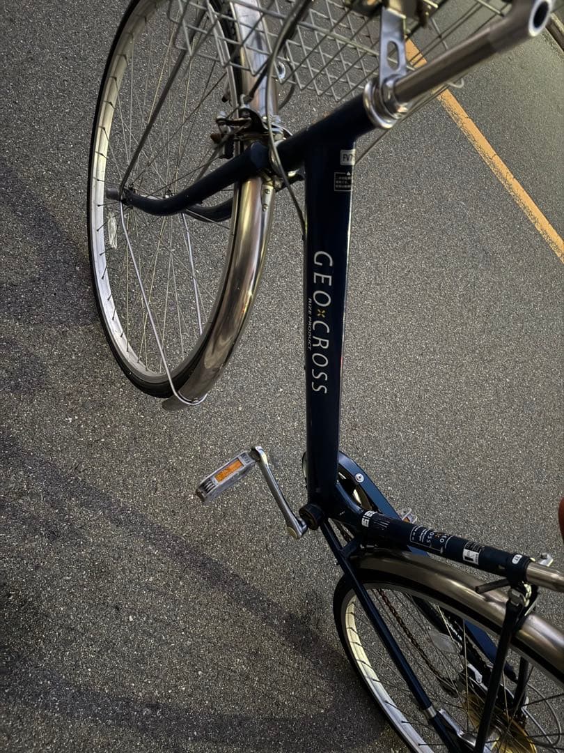 154 自転車 大阪市 【引取り限定】 27インチ 美品 変速付き