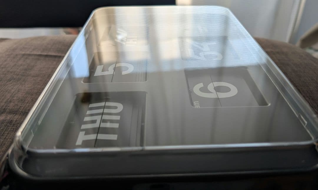 TWEMCO トゥエンコ パタパタ時計QD-35 ブラック 黒