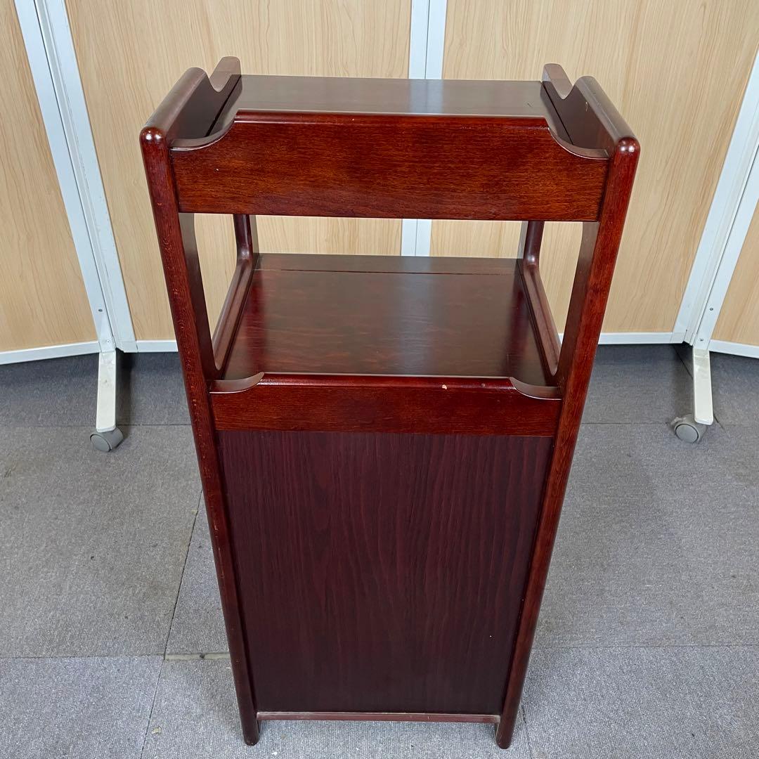 【送料込】カリモク　電話台　昭和レトロ　アンティーク