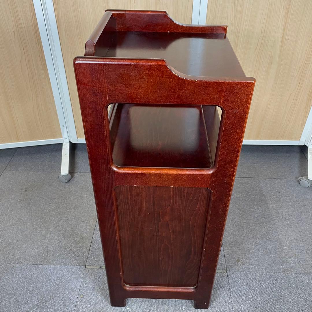 【送料込】カリモク　電話台　昭和レトロ　アンティーク