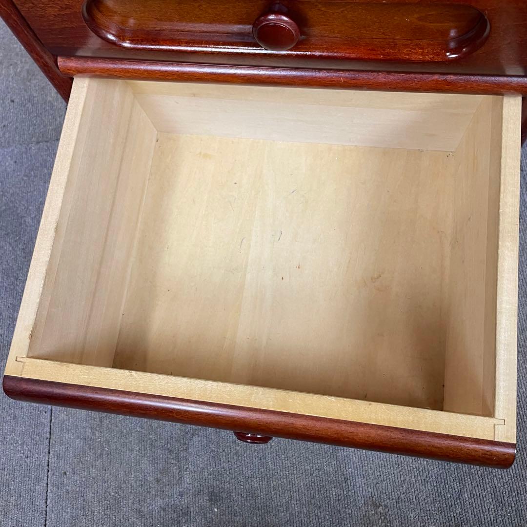 【送料込】カリモク　電話台　昭和レトロ　アンティーク