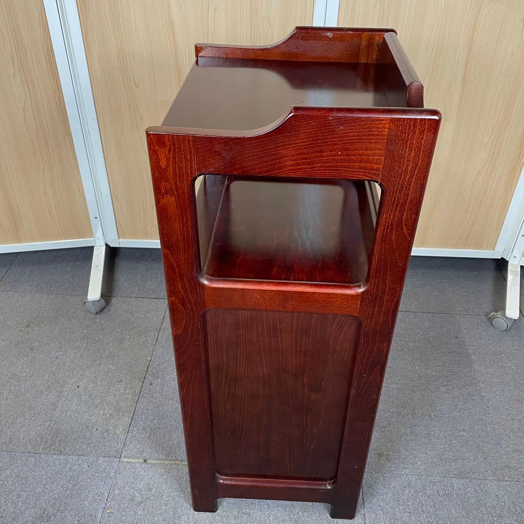 【送料込】カリモク　電話台　昭和レトロ　アンティーク