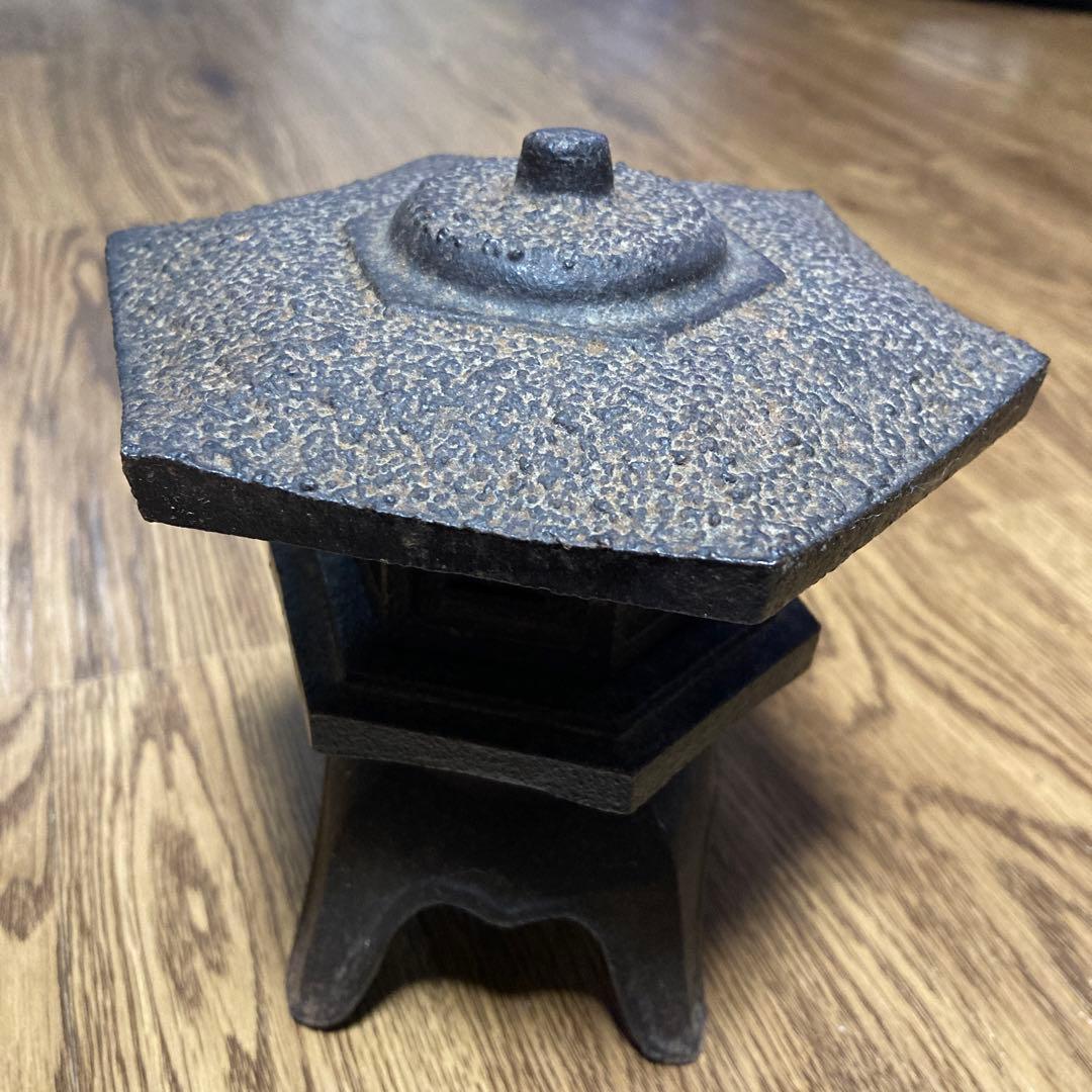 鉄製　置き灯篭　アンティーク