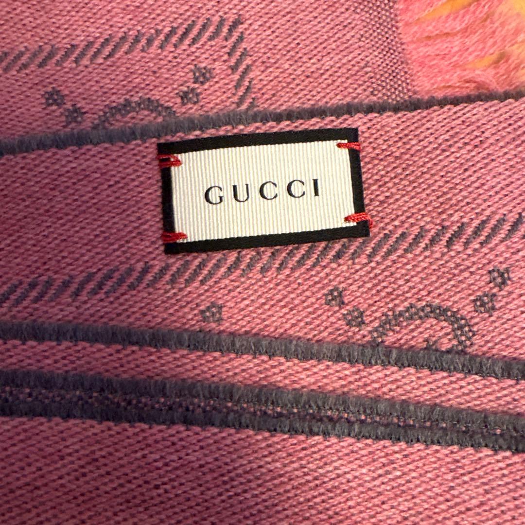 颯*様 GUCCI ピンク GGロゴ マフラー