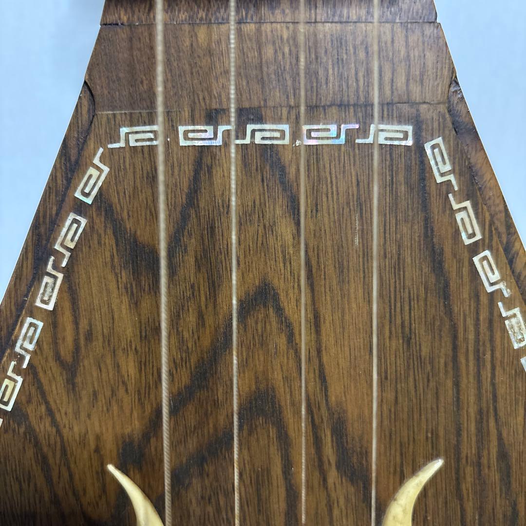 筑前琵琶　四弦　五柱　琵琶 螺鈿希少　琵琶立て　弦楽器　琵琶台　民族楽器　4弦