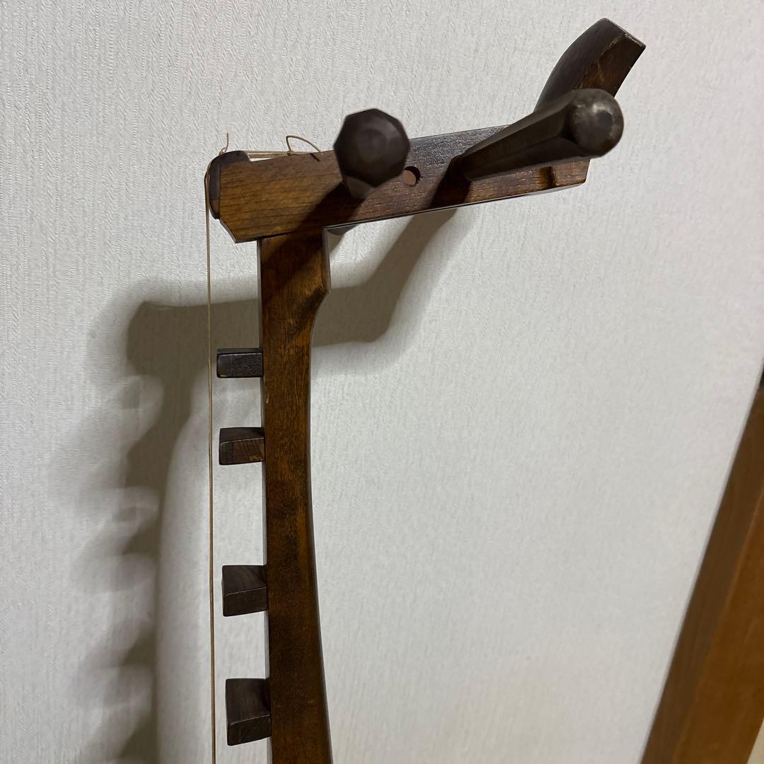 筑前琵琶　四弦　五柱　琵琶 螺鈿希少　琵琶立て　弦楽器　琵琶台　民族楽器　4弦