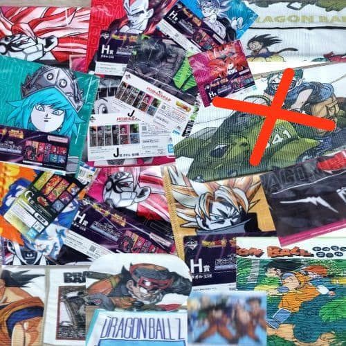 一番くじ　ドラゴンボール　まとめ売り☆カード・タオル・シート/ポスターほか多数