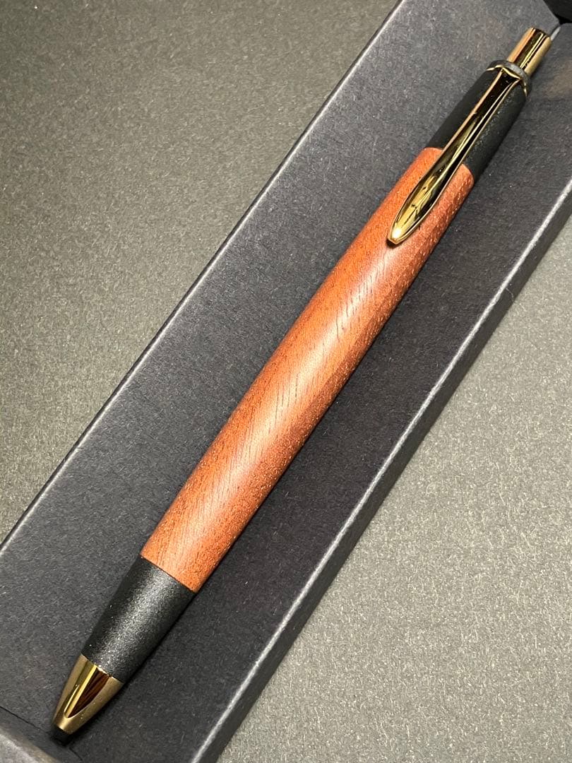 ボナンペン アンティークキューバンマホガニー ボールペン 真鍮金具