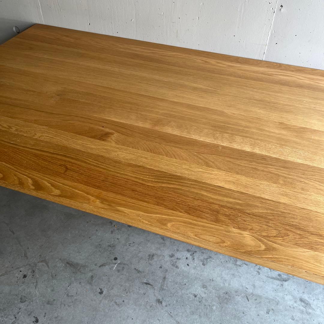 美品・廃盤希少★無印 無垢材ダイニングテーブル・オーク材・幅１４０ｃｍ