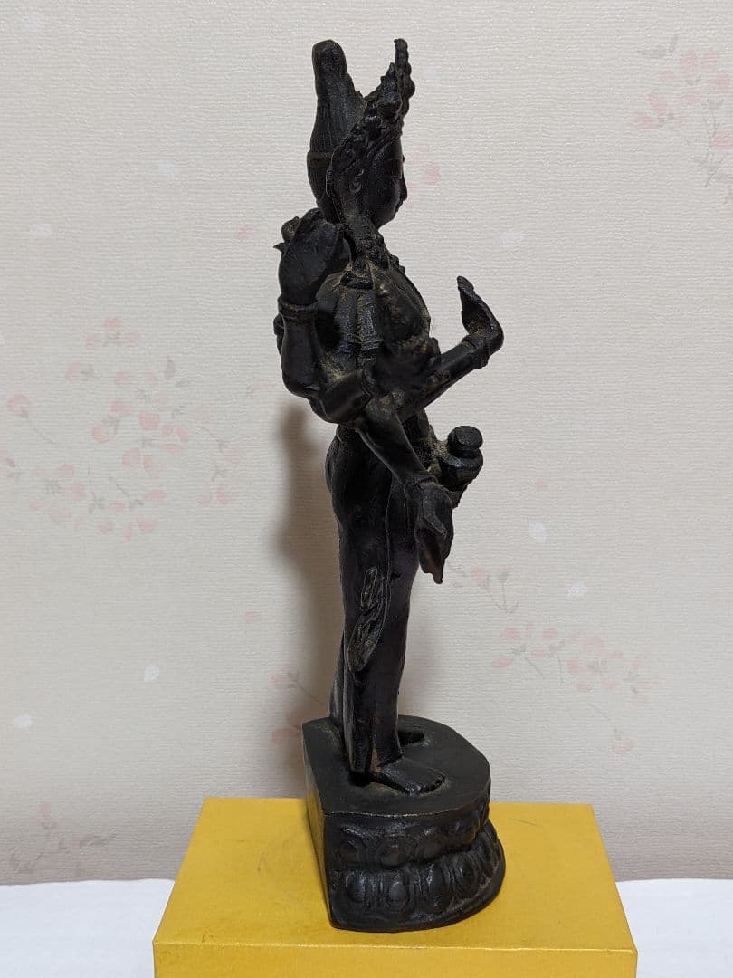 ♦中国仏教 古玩 古美術品 仏像 唐金 釈迦 千手観音菩薩 立像 置物 骨董品