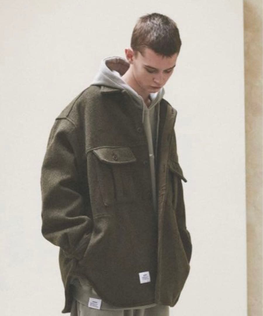 LIBERE/オーバーサイズシャツジャケット/カーキ／平野紫耀