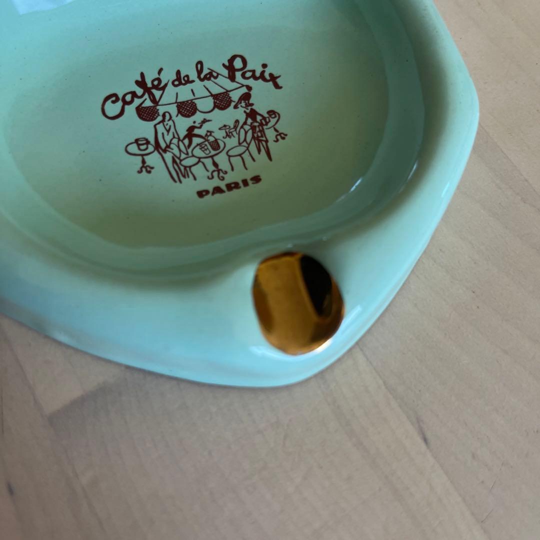 Café de la Paix 灰皿 アンティーク　水色　お値下げ中！