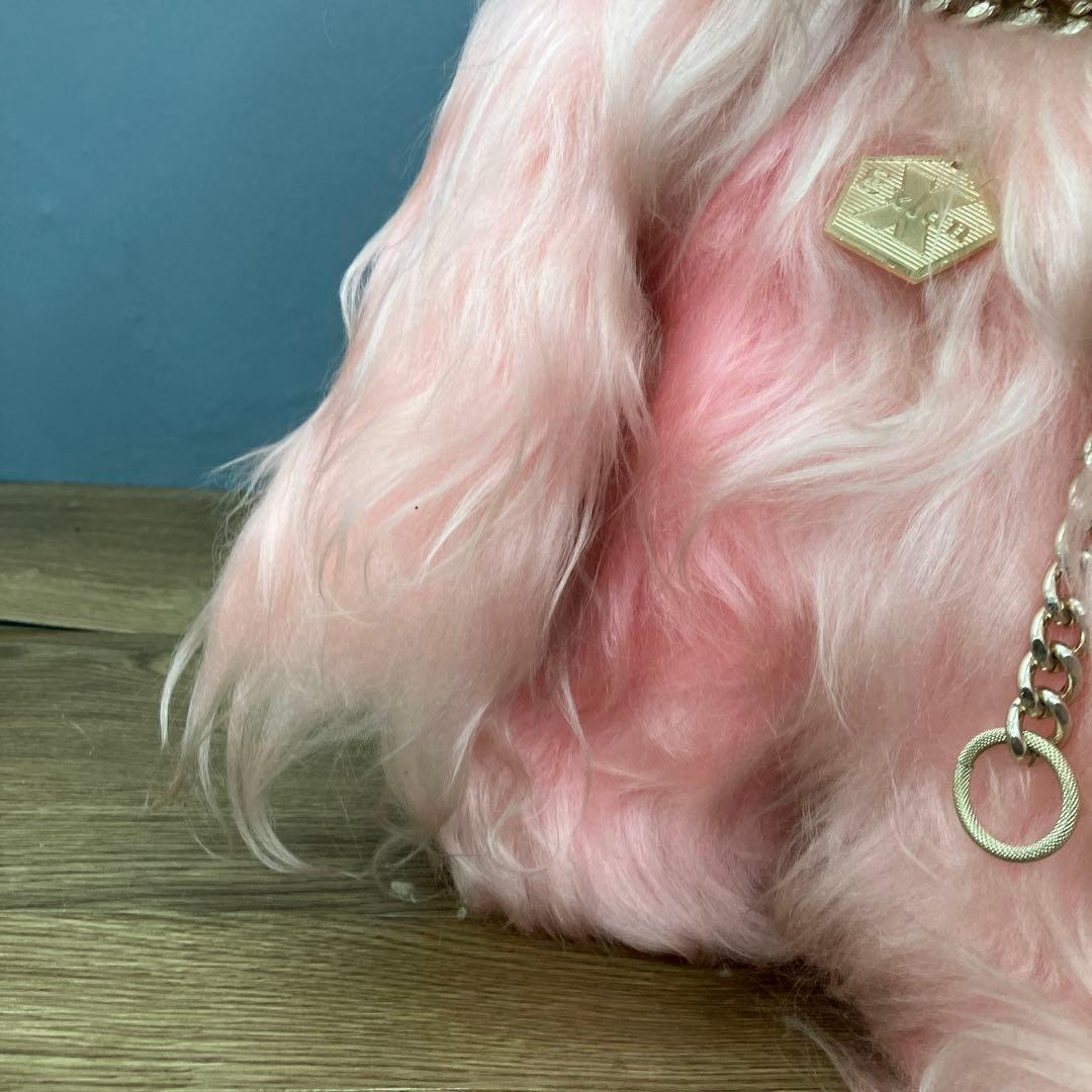 昭和レトロ エクスラン プードル ぬいぐるみ ピンク タグ付き 当時物